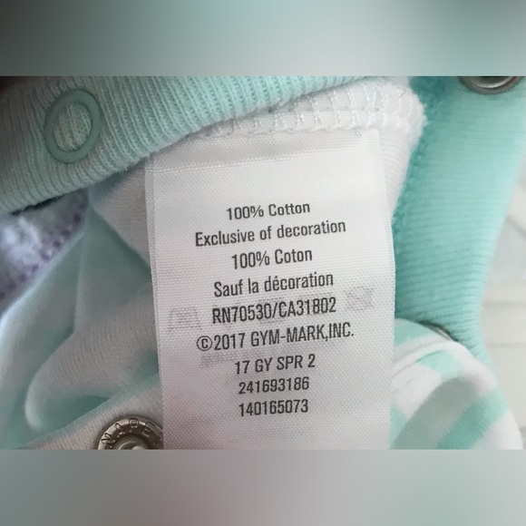 Like-new Gymboree 0-3 months Mommy’s Little Sweetie purple whale footie newborn - Picture 2 of 5